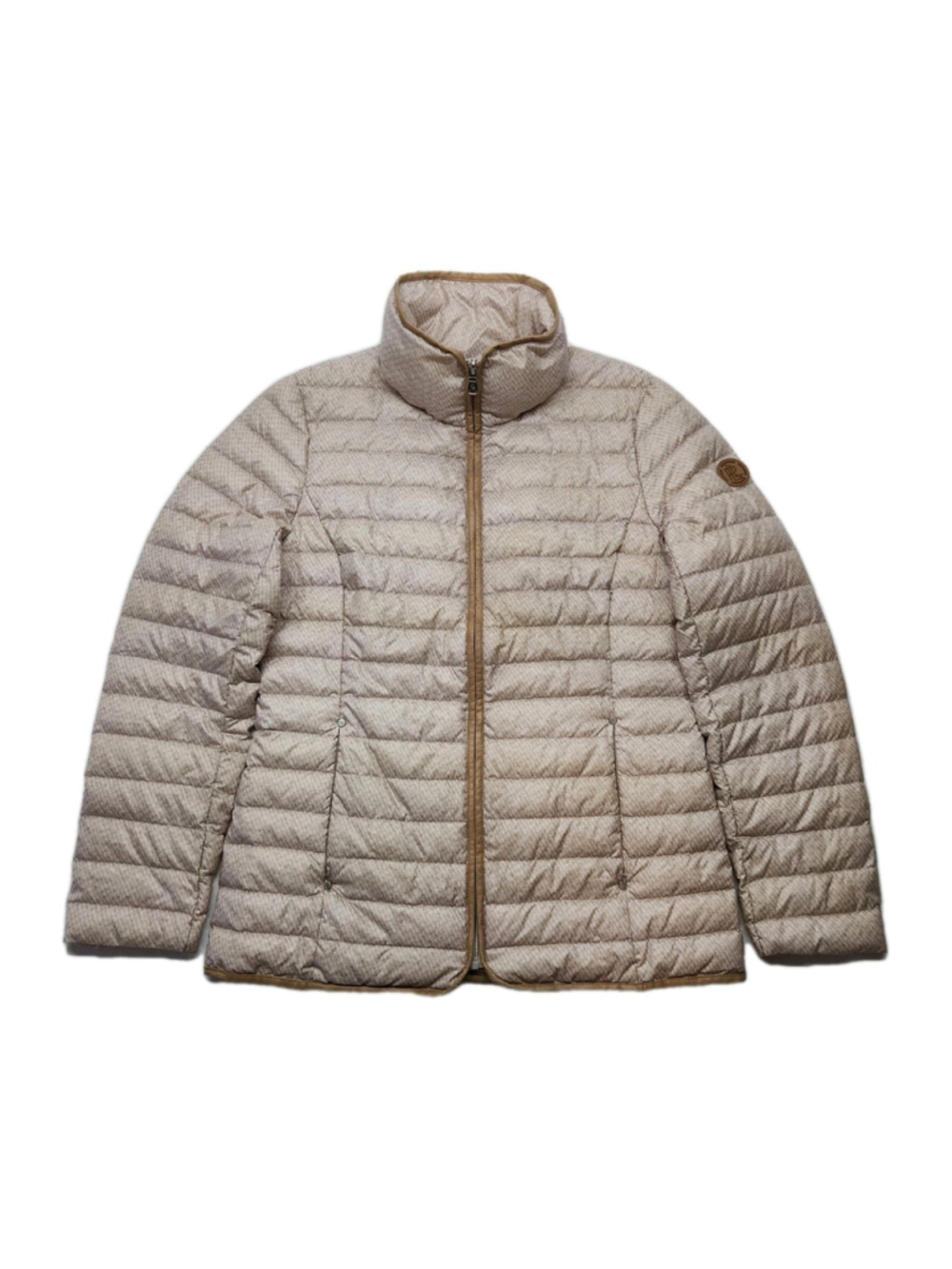 Quiet Luxury Ralph Lauren Down Jacket Women’s S Beige Packable Puffer Travel